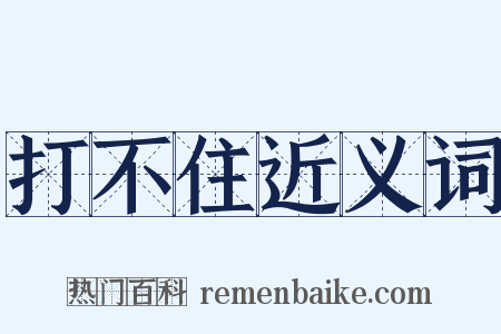 打不住近义词是什么意思的图片